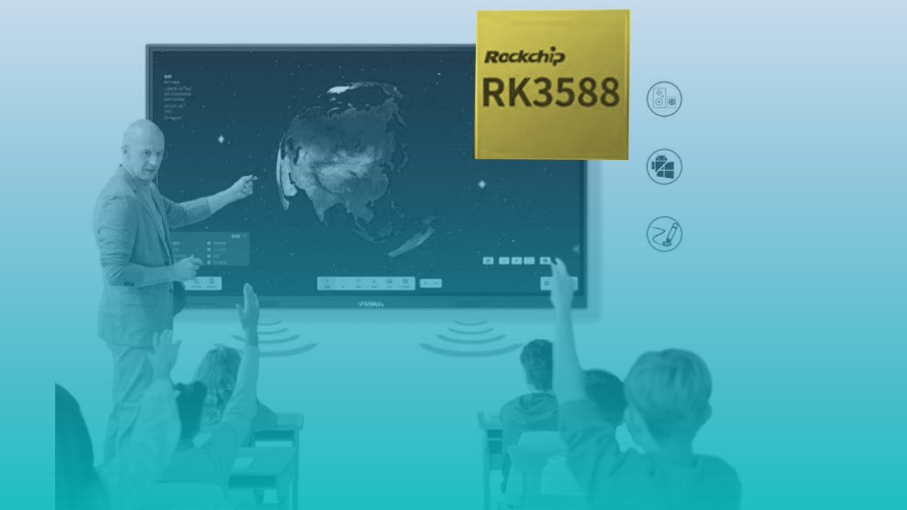 शिक्षा उद्योगको डिजिटल रूपान्तरणलाई गति दिन RK3588 ï¼स्मार्ट ठूलो स्क्रिन रिलीजसँग सुसज्जित
