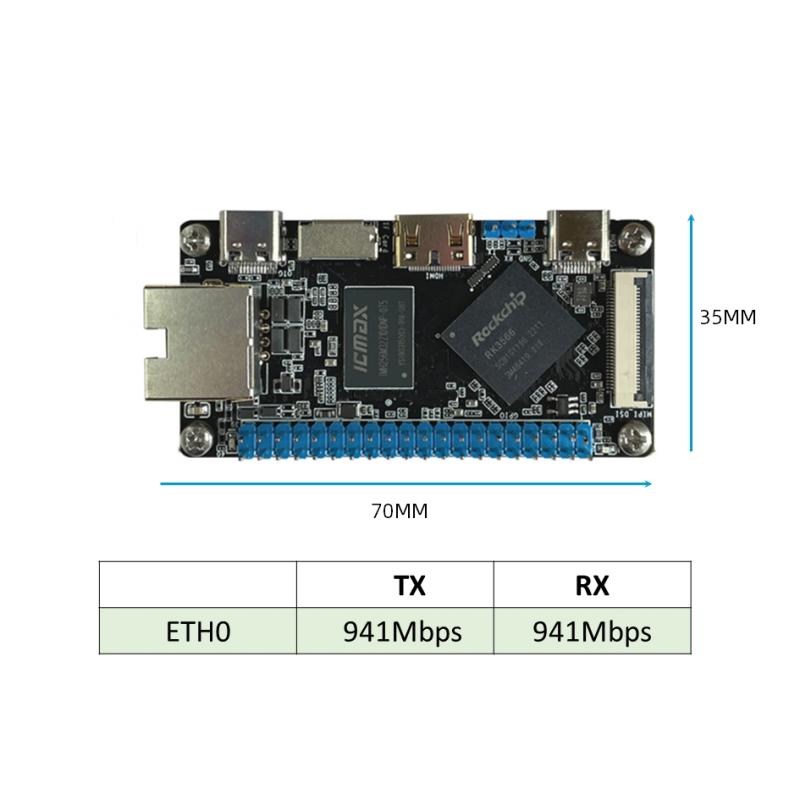 पकेट आकारको RK3566 SBC एकल बोर्ड कम्प्युटर